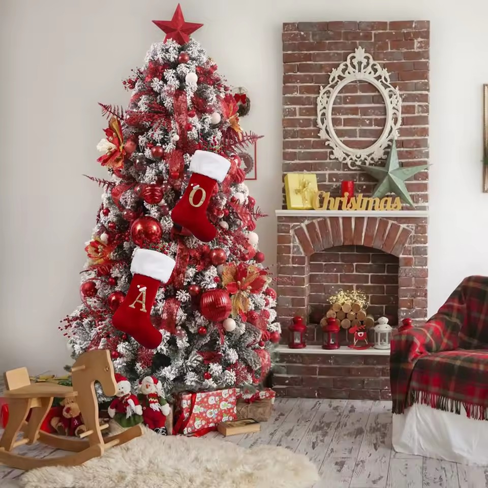 New Creative Alphabet Christma - Christmas Stocking Hanging 评论和价格