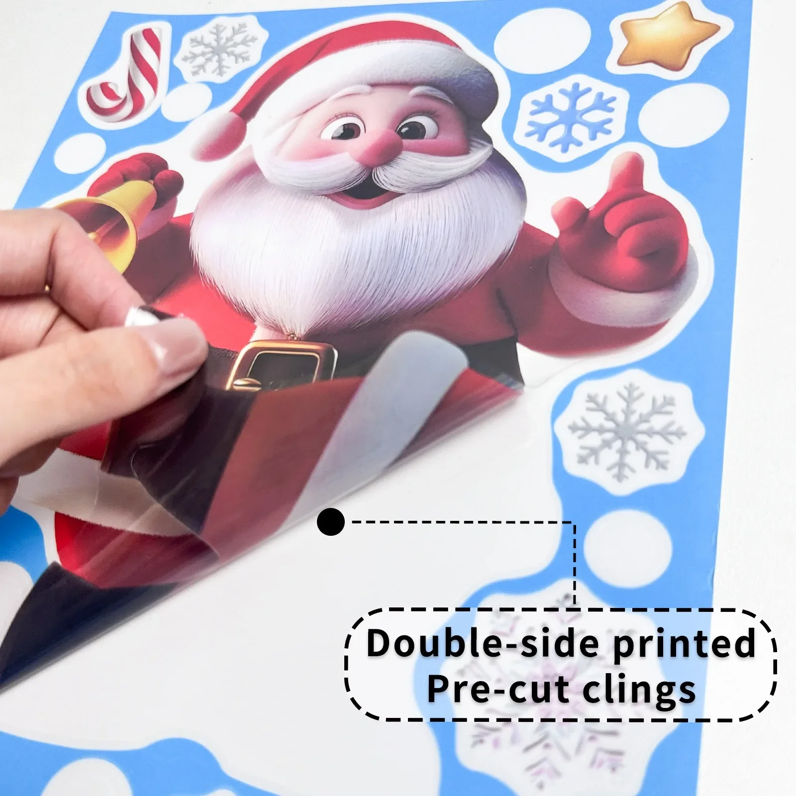 Christmas Window Stickers Ging - Snowflake Window Decal 评论和价格