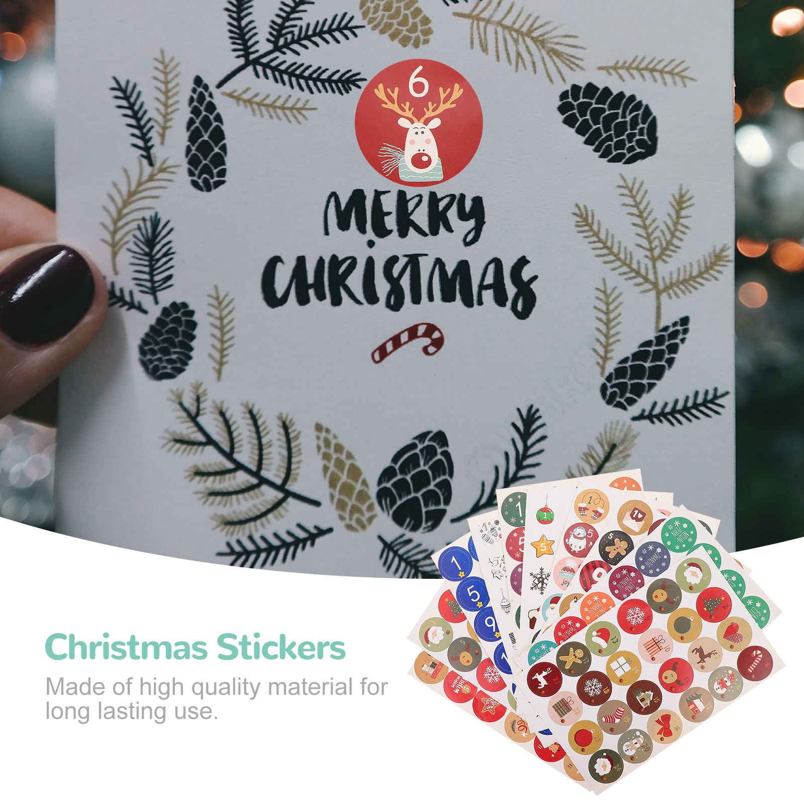10 Sheets Christmas Decoration - Advent Calendar Gift 评论和价格