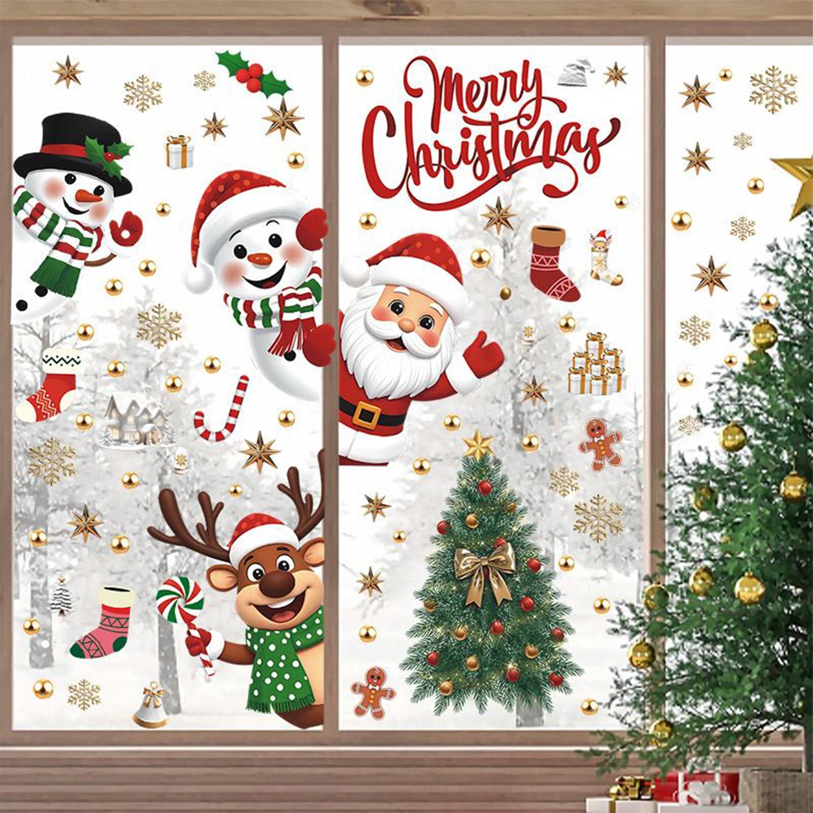 Christmas Window Decals Holida - Snowflake Window Decal 评论和价格