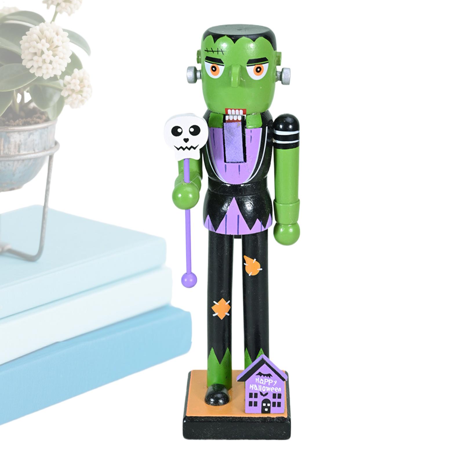 Halloween Wooden Nutcracker Ho - Nutcracker Figurine 评论和价格