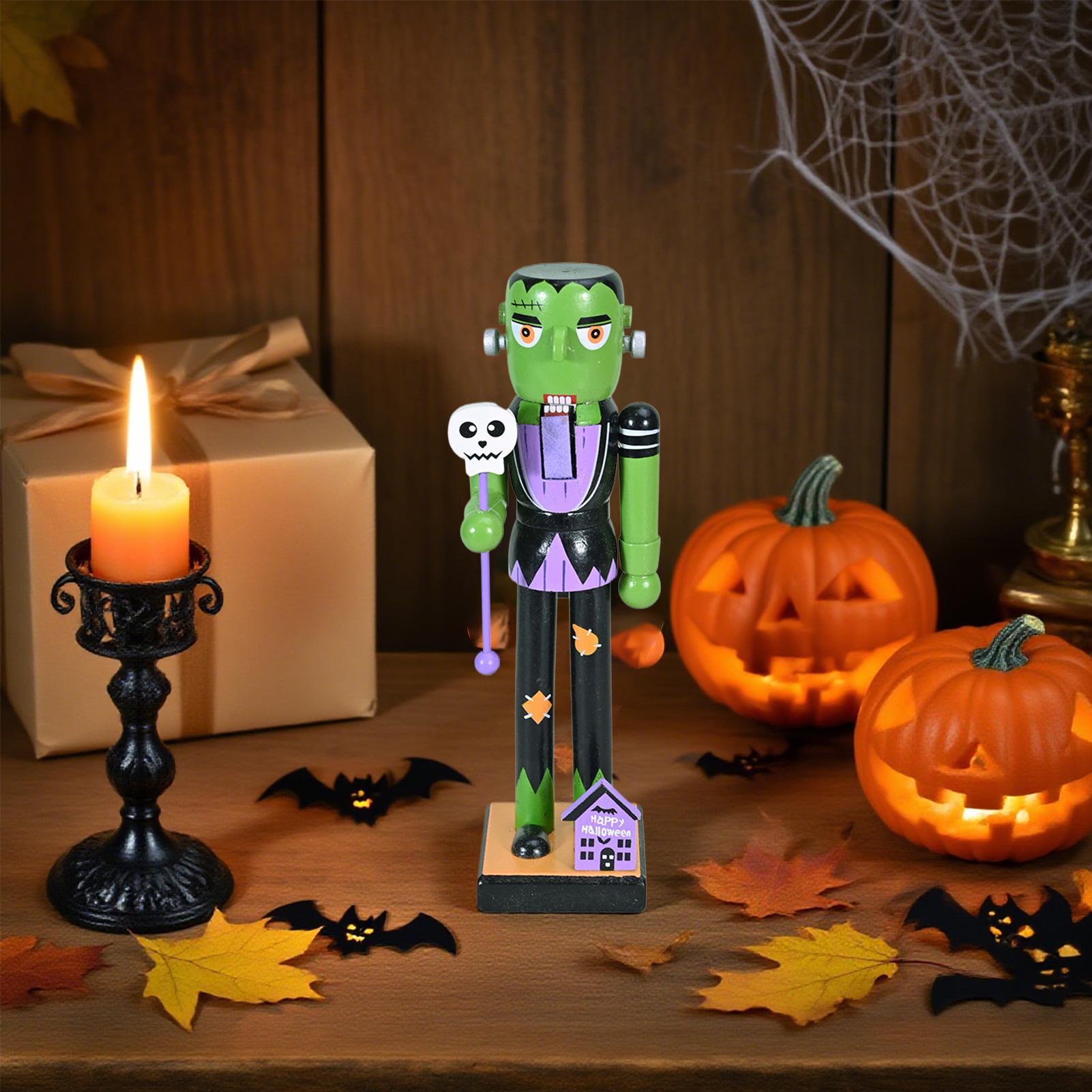 Halloween Wooden Nutcracker Ho - Nutcracker Figurine 评论和价格