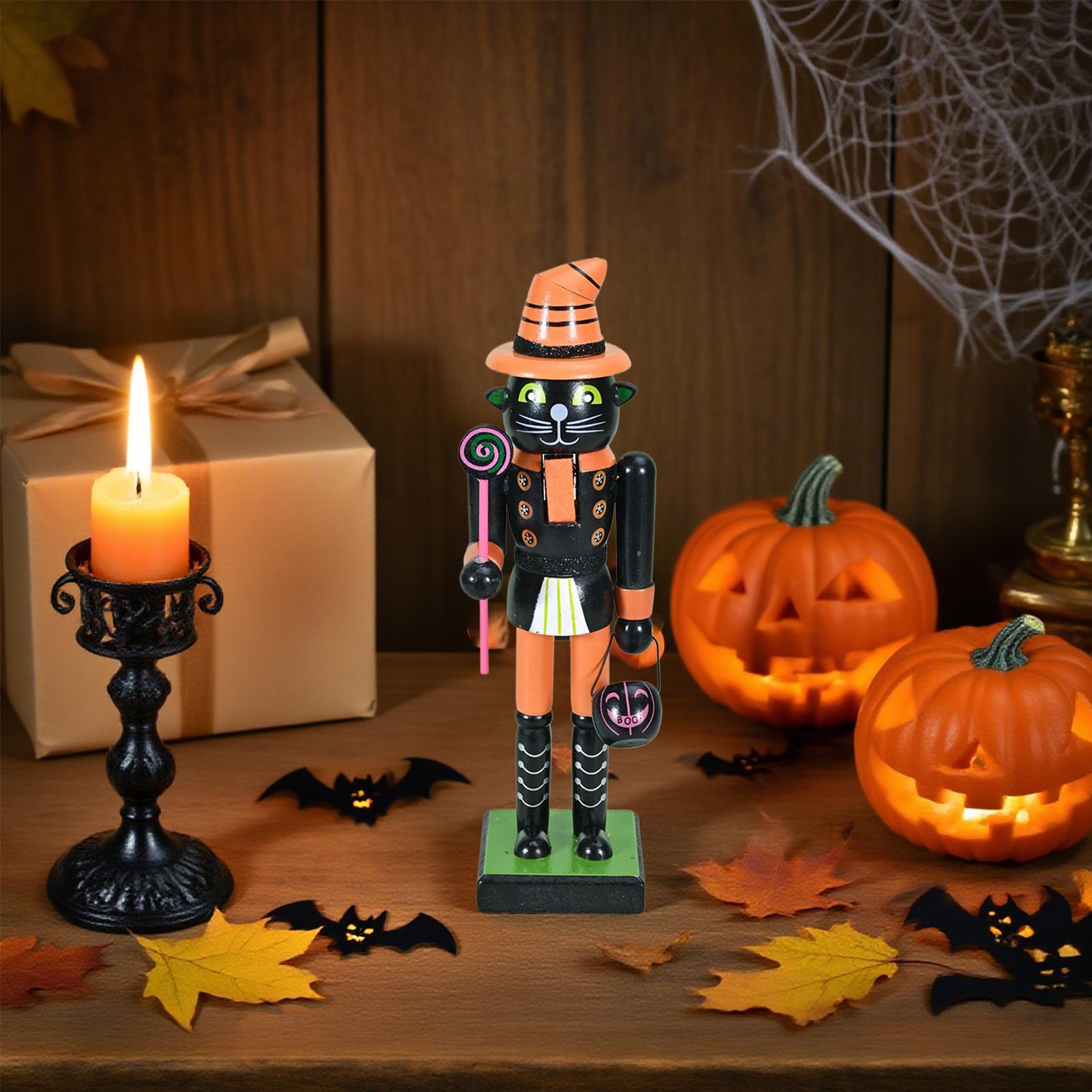 Halloween Wooden Nutcracker Ho - Nutcracker Figurine 评论和价格