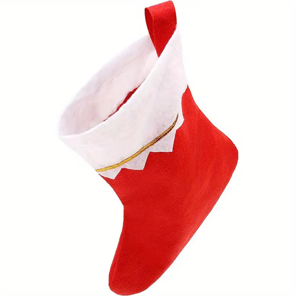 12pcs Red Felt Christmas Stock - Christmas Stocking Hanging 评论和价格