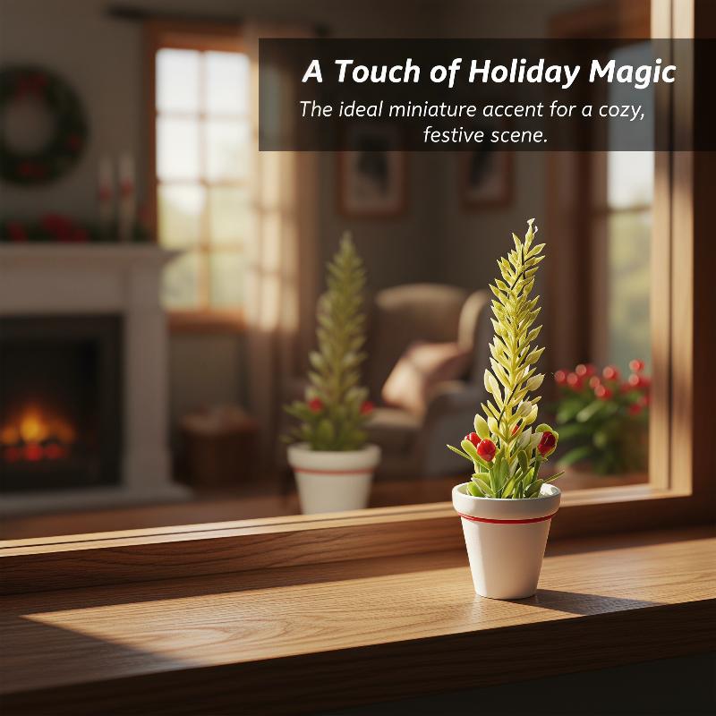 Mini Christmas Potted Tree Mod - Christmas Tree Artificial 评论和价格