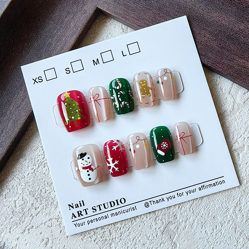 10 Pcs Christmas Half Handmade - Christmas Tree Artificial 评论和价格