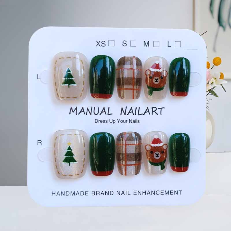 10 Pcs Christmas Half Handmade - Christmas Tree Artificial 评论和价格