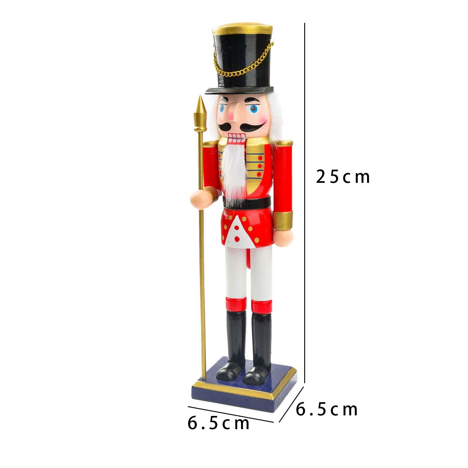25cm Wooden Christmas Nutcrack - Nutcracker Figurine 评论和价格