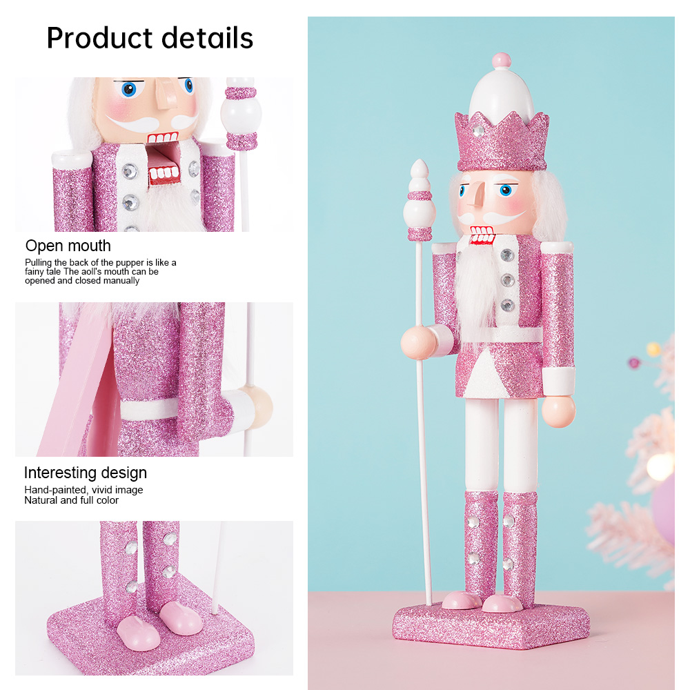30CM Wooden Nutcracker Solider - Nutcracker Figurine 评论和价格