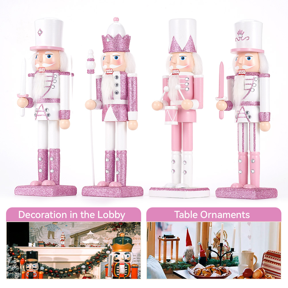 30CM Wooden Nutcracker Solider - Nutcracker Figurine 评论和价格