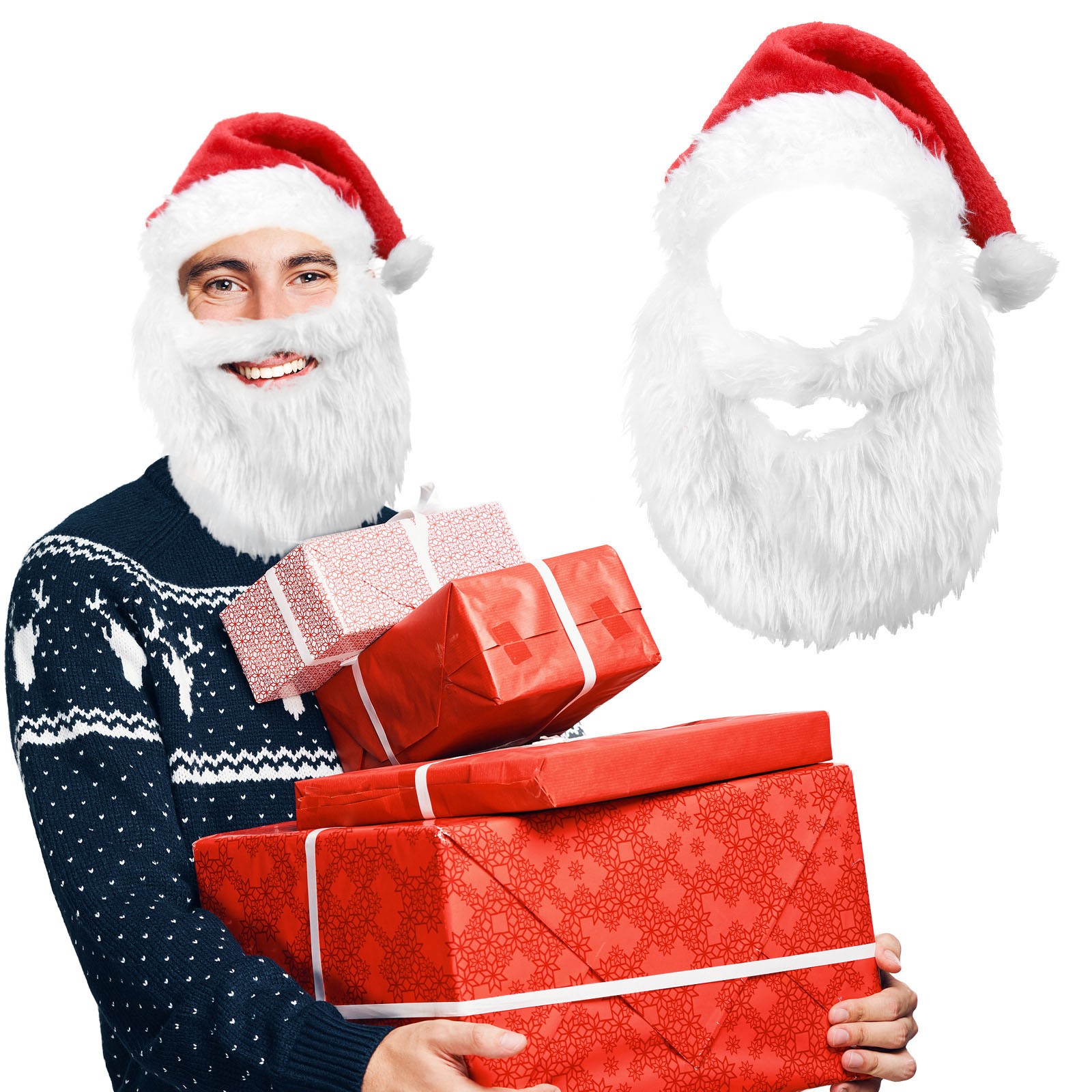 New Adults Ball Plush Christma - Santa Hat Plush 评论和价格