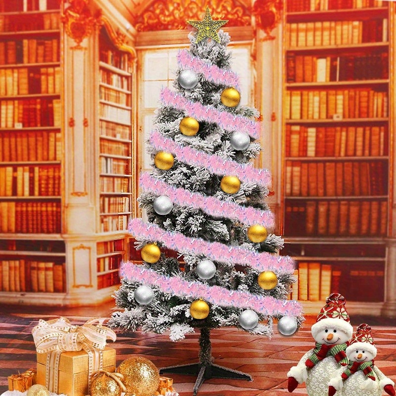 13Ft Pink Christmas Tinsel Gar - Tinsel Garland Decoration 评论和价格
