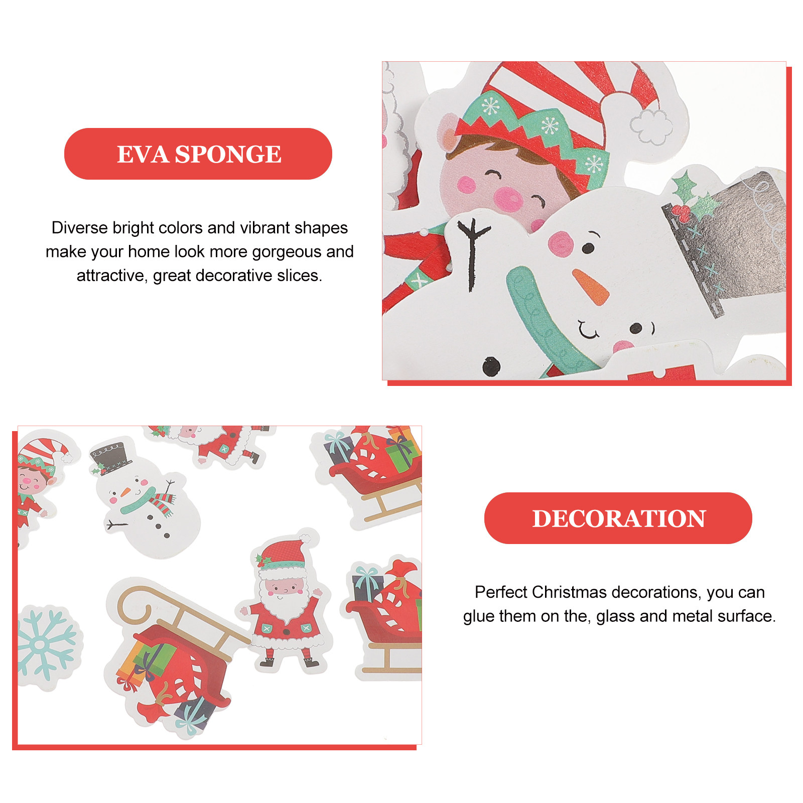 40Pcs Self-Adhesive Christmas  - Snowflake Window Decal 评论和价格