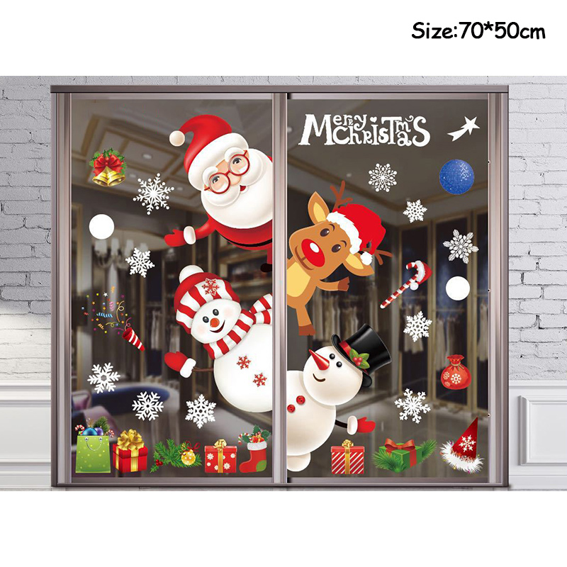 Merry Christmas Decoration Win - Snowflake Window Decal 评论和价格