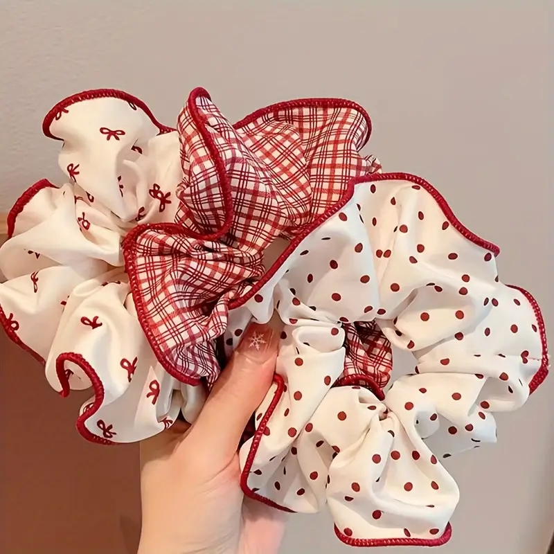 3 Pcs Sweet Red Dot Bowknot Pl - Christmas Throw Blanket 评论和价格