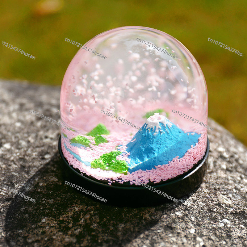 Mount Fuji romantic cherry blo - Snow Globe Musical 评论和价格