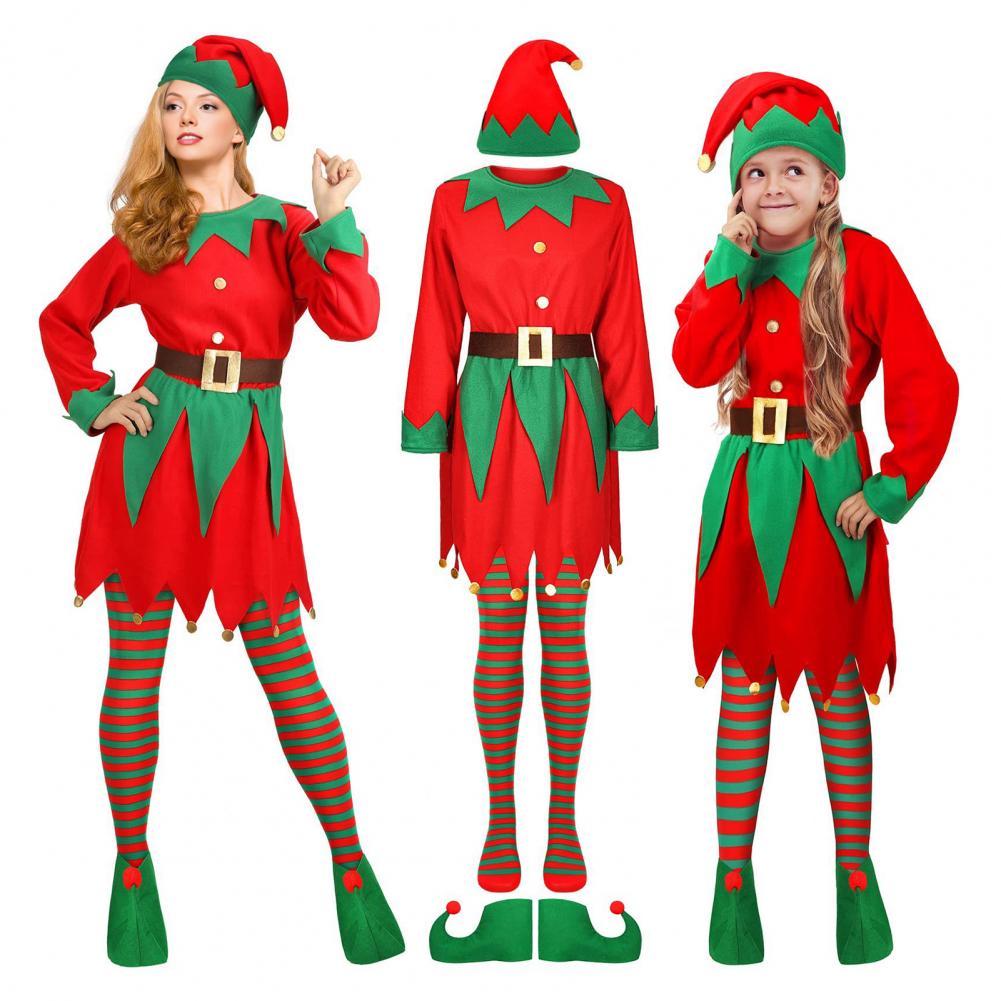 1 Set Christmas Elf Costume Ki - Elf Costume Christmas 评论和价格