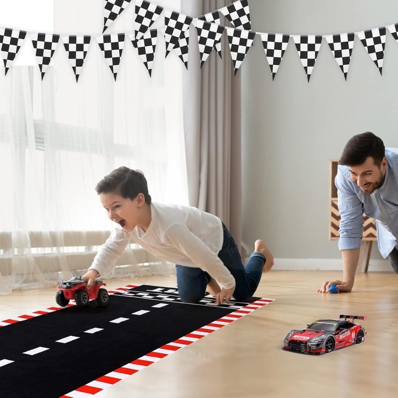 Race Car Racetrack Table Runne - Christmas Table Runner 评论和价格