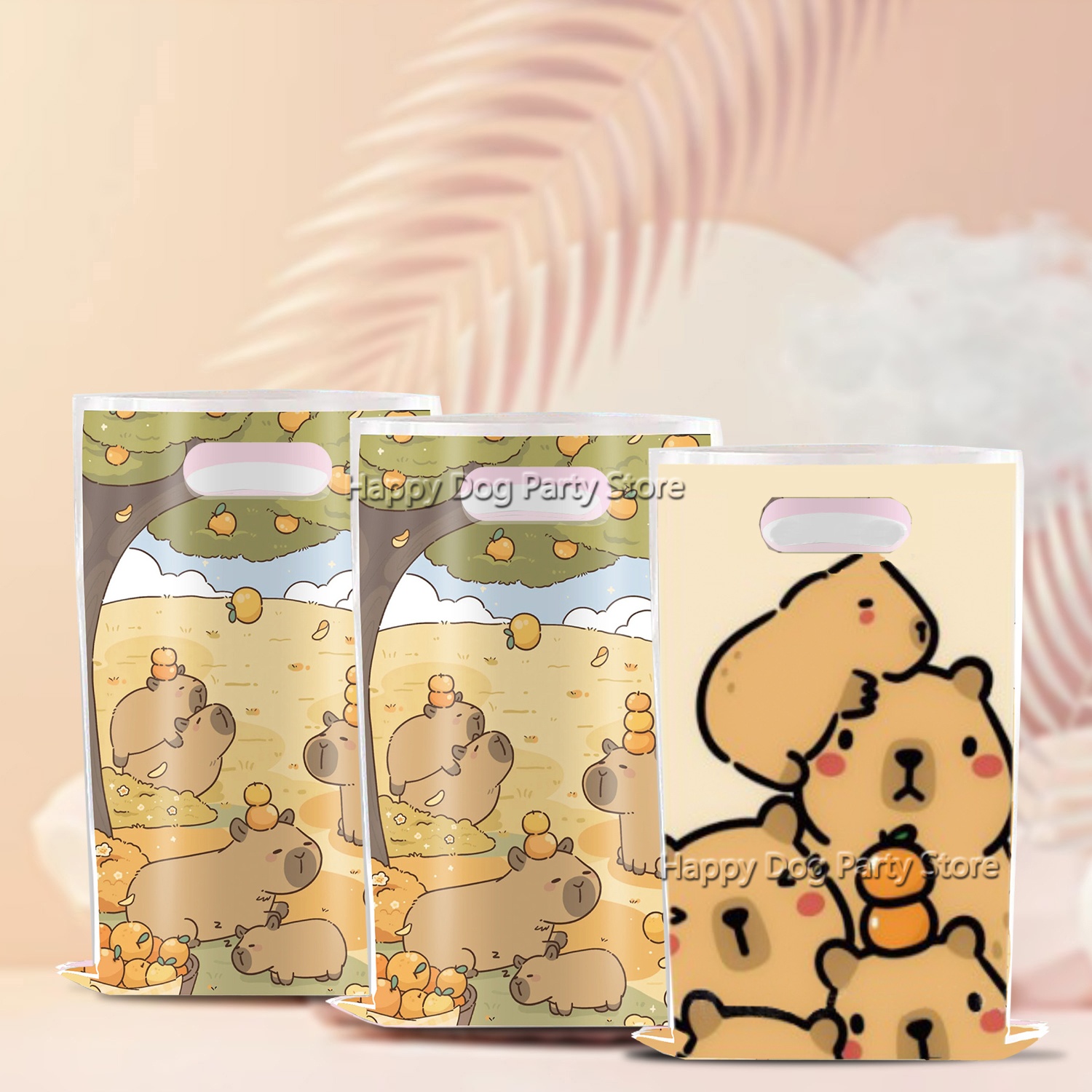 Cartoon Capybara Party Supplie - Gift Box Wrap Set 评论和价格