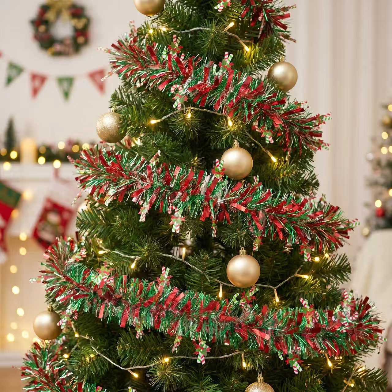 2M Christmas Tinsel Garland Ir - Tinsel Garland Decoration 评论和价格