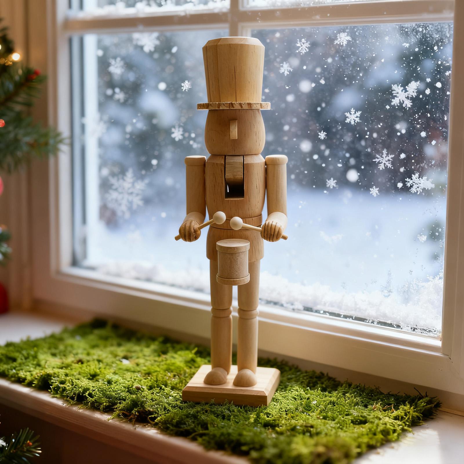 Nutcracker Decor 38cm Wooden F - Nutcracker Figurine 评论和价格