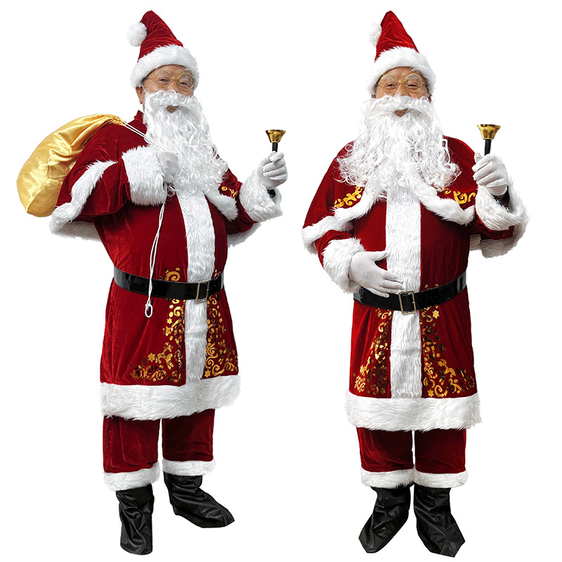 Santa Claus Costume Adult Men  - Elf Costume Christmas 评论和价格