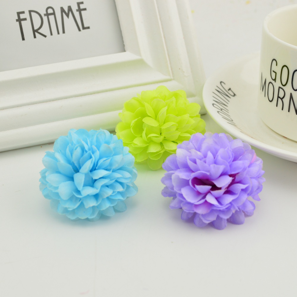 200PCS 5CM Silk Chrysanthemum  - Christmas Wreath Fake 评论和价格