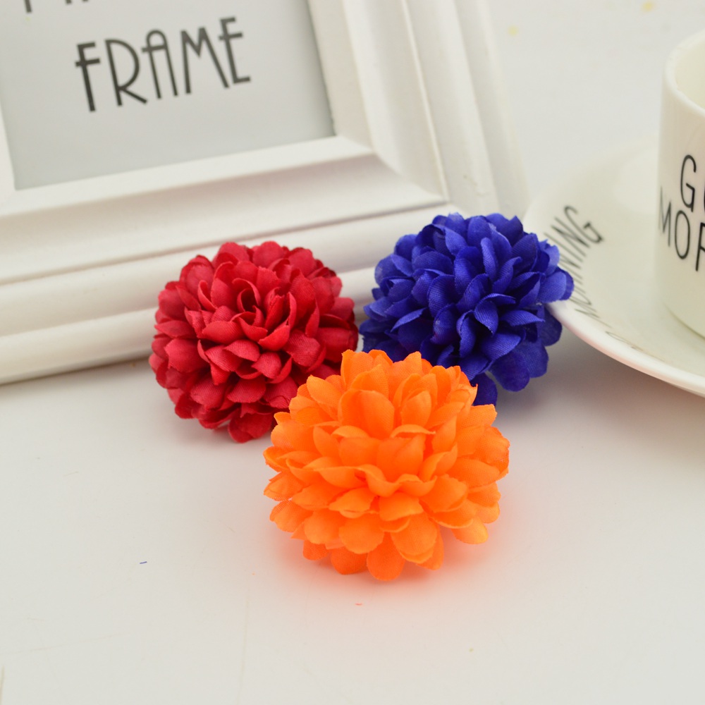 200PCS 5CM Silk Chrysanthemum  - Christmas Wreath Fake 评论和价格
