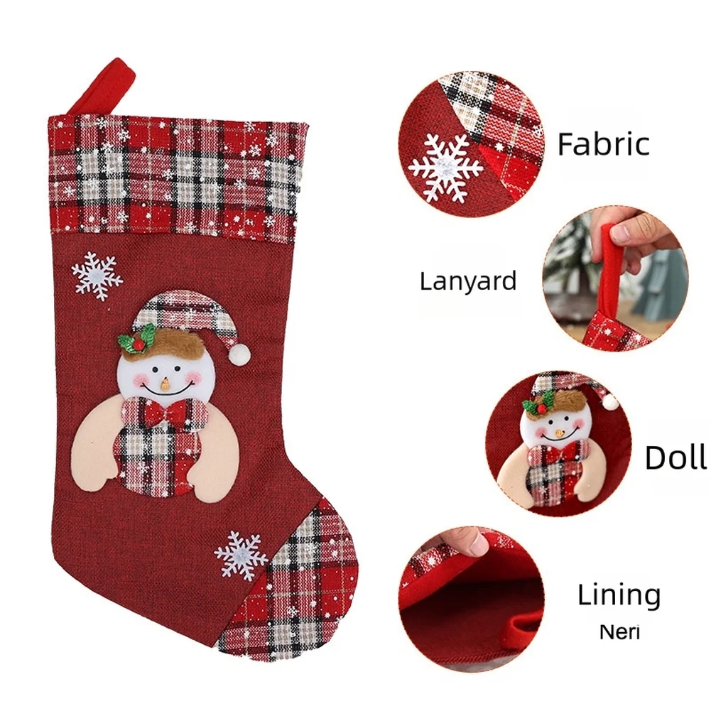 1pcs Christmas Stocking Presen - Christmas Stocking Hanging 评论和价格