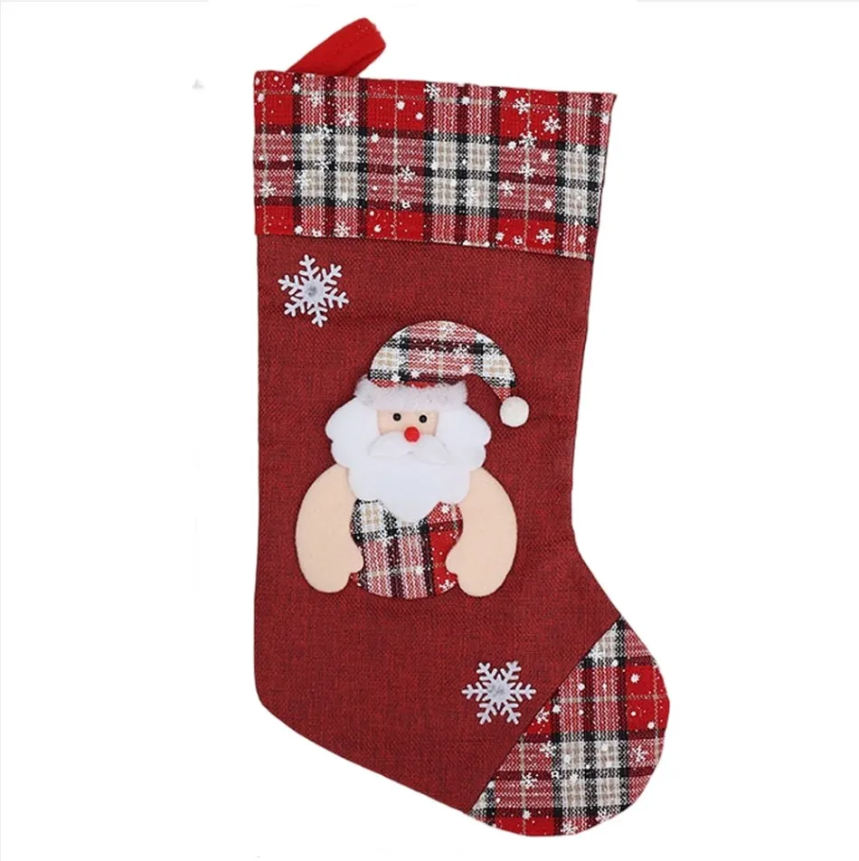 1pcs Christmas Stocking Presen - Christmas Stocking Hanging 评论和价格