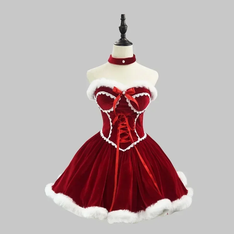 New Year Red Dress Cloak Cospl - Elf Costume Christmas 评论和价格