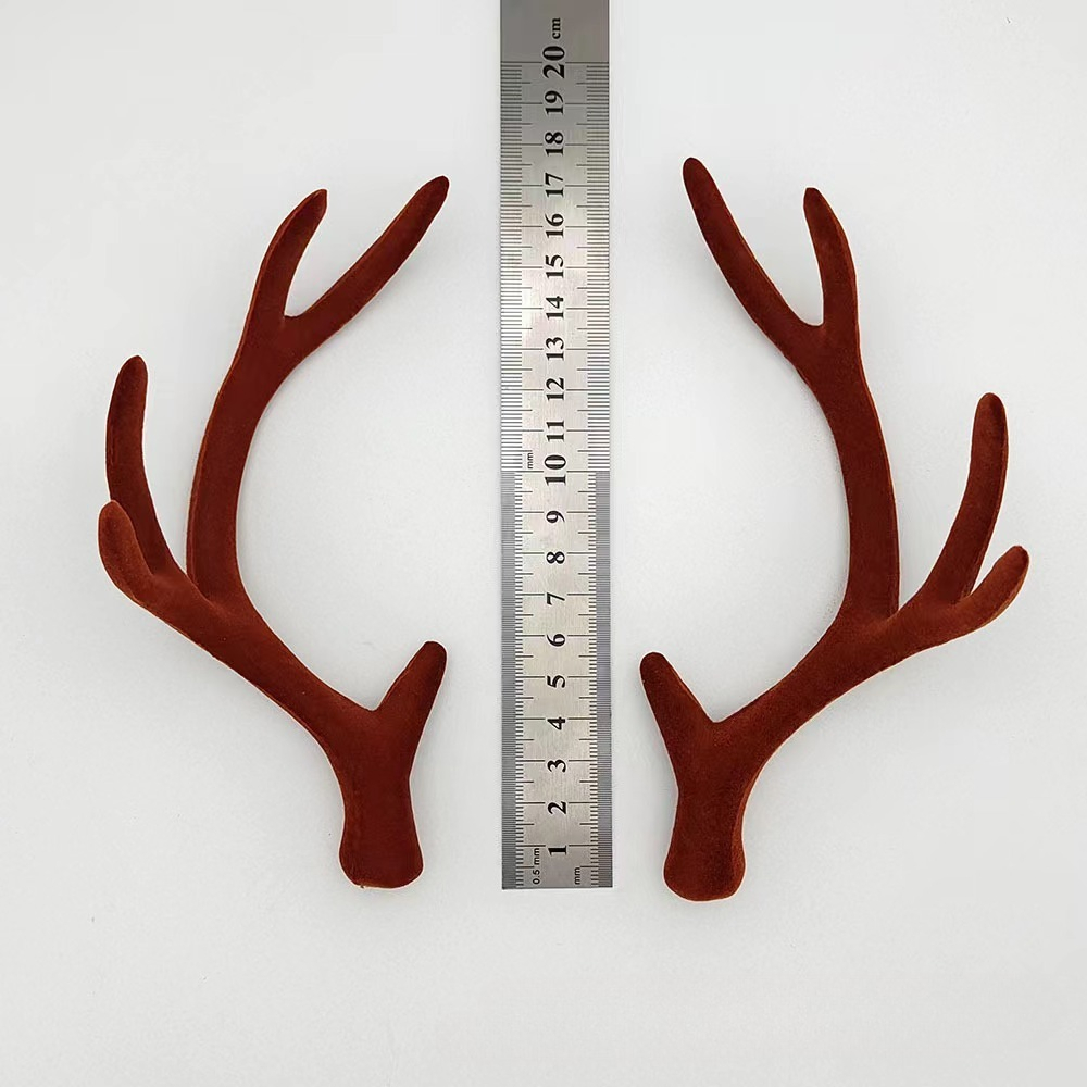 10pair 17cm Flocked Reindeer A - Reindeer Antlers Headband 评论和价格