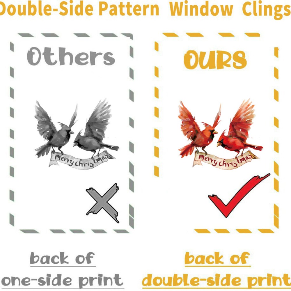 9pcs Christmas Window Decals C - Snowflake Window Decal 评论和价格