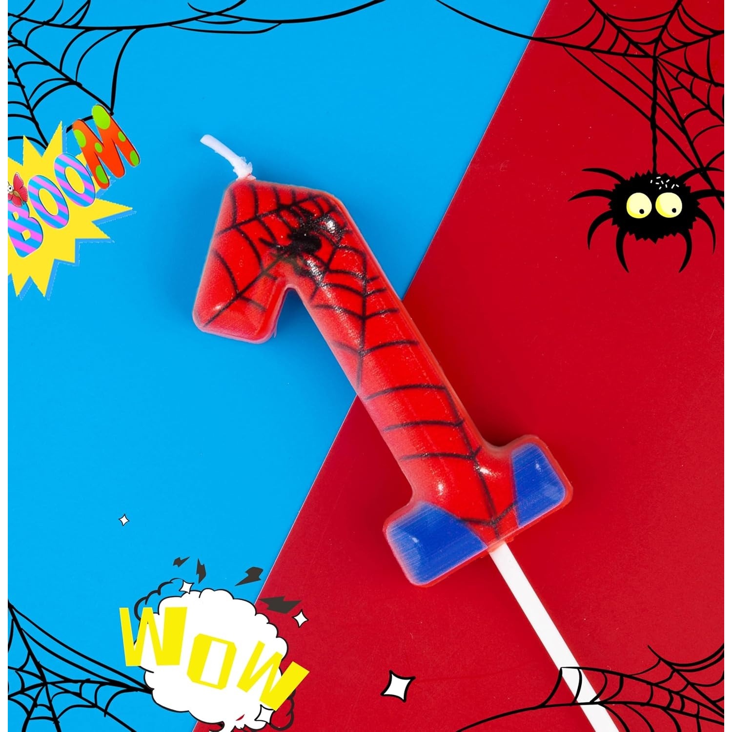 Spider Party 0-9 Birthday Cand - Holiday Candle Set 评论和价格