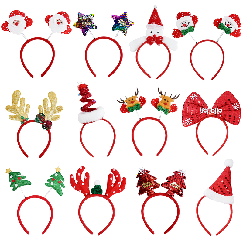 Christmas Headband Kids Adult  - Reindeer Antlers Headband 评论和价格