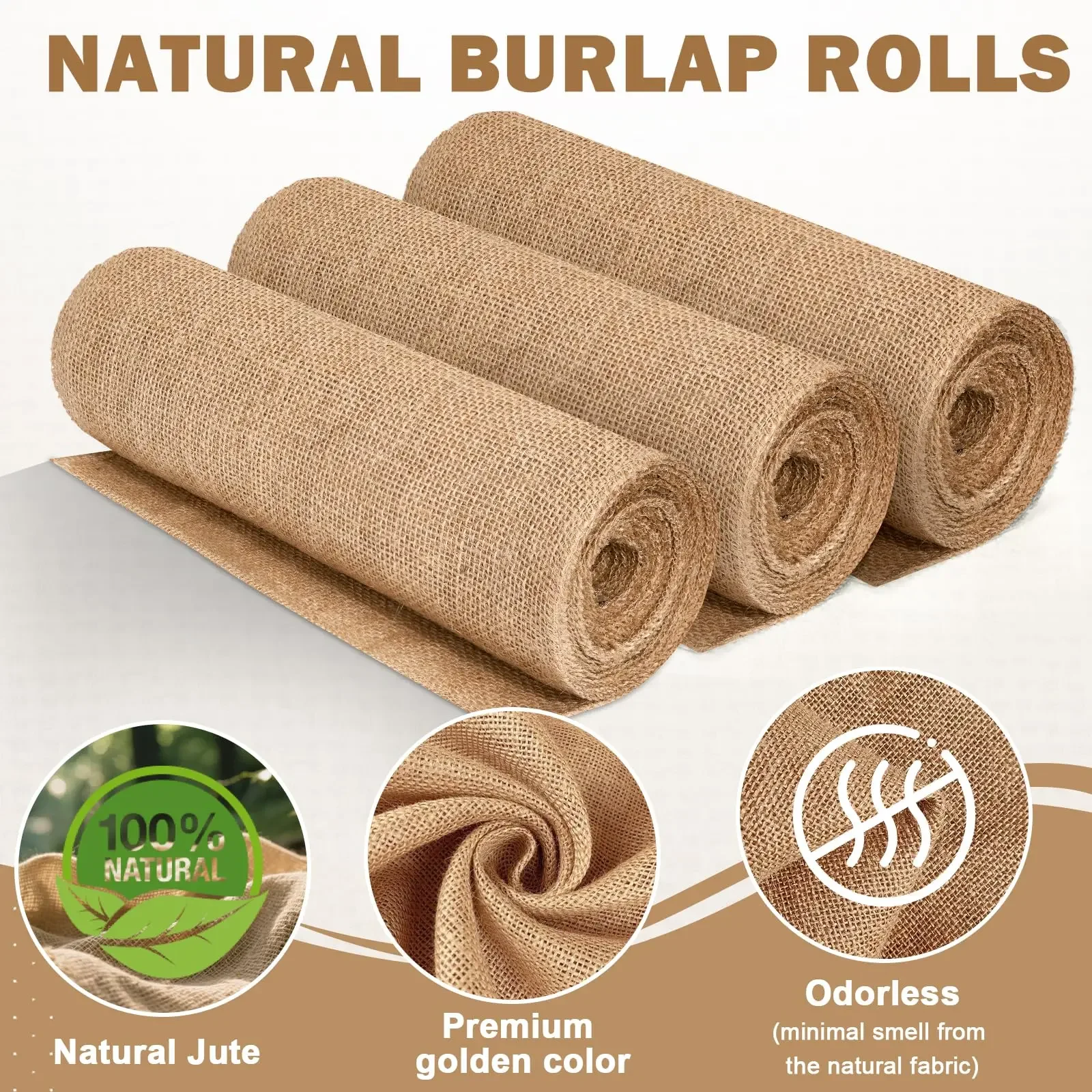 New Desig Beige Burlap Roll 30 - Christmas Table Runner 评论和价格