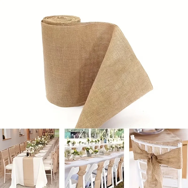 New Desig Beige Burlap Roll 30 - Christmas Table Runner 评论和价格