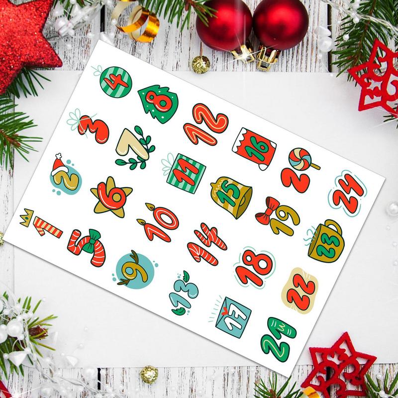 Merry Christmas Stickers Adven - Advent Calendar Gift 评论和价格