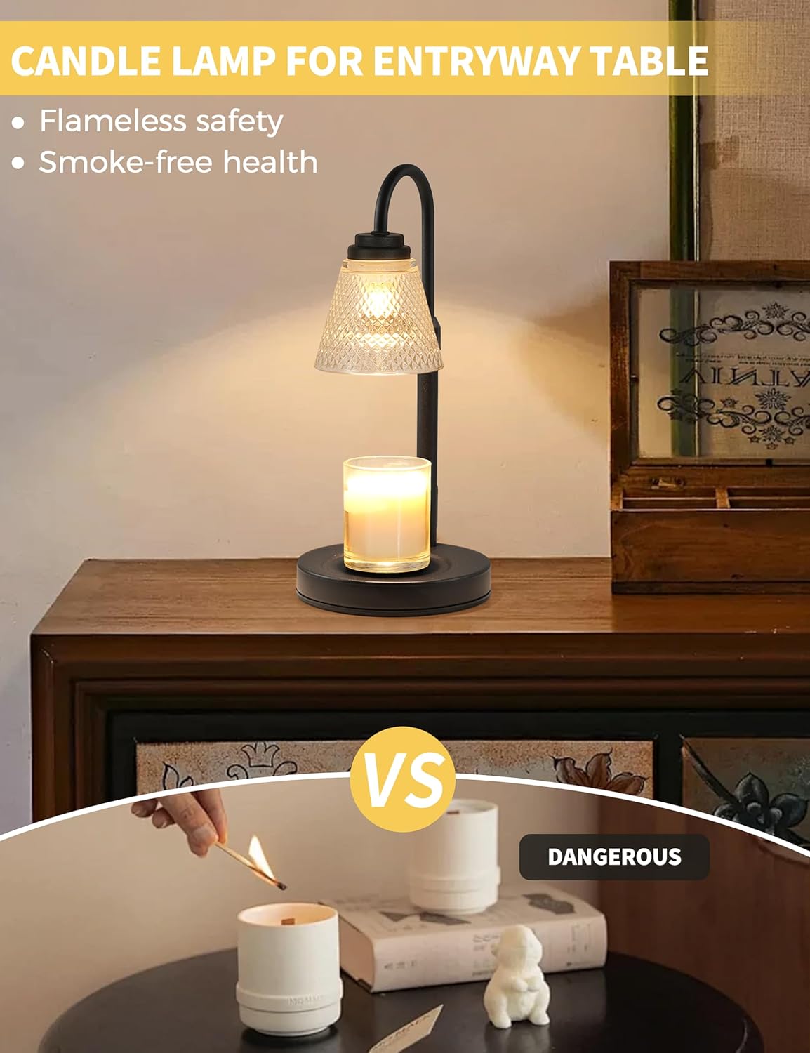Candle Warmer Lamp with Timer  - Holiday Candle Set 评论和价格