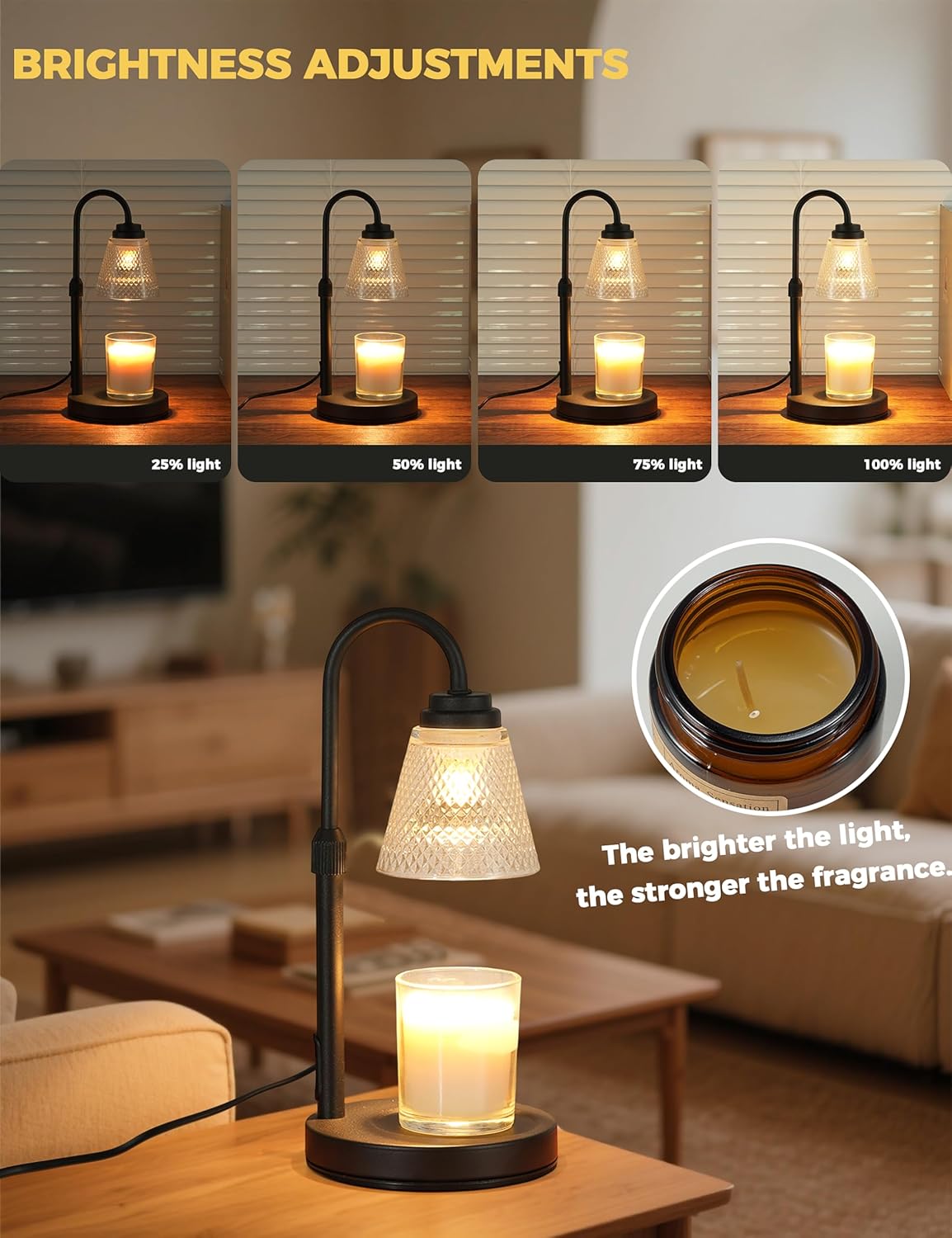 Candle Warmer Lamp with Timer  - Holiday Candle Set 评论和价格