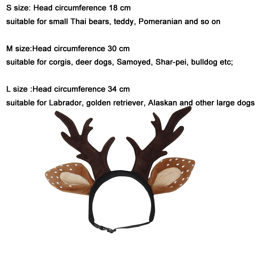 Dogs Headbands Deer Costume Ha - Reindeer Antlers Headband 评论和价格