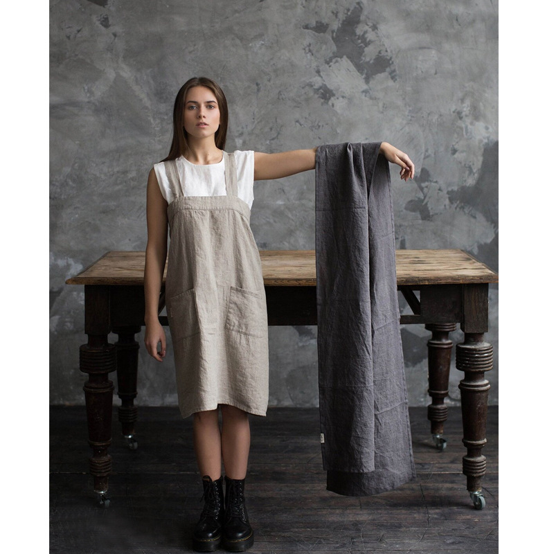 100% Linen Stone Washed Table  - Christmas Table Runner 评论和价格