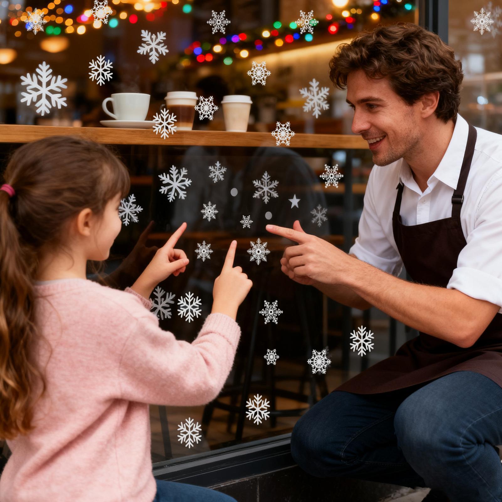 Snowflake Window Clings Christ - Snowflake Window Decal 评论和价格