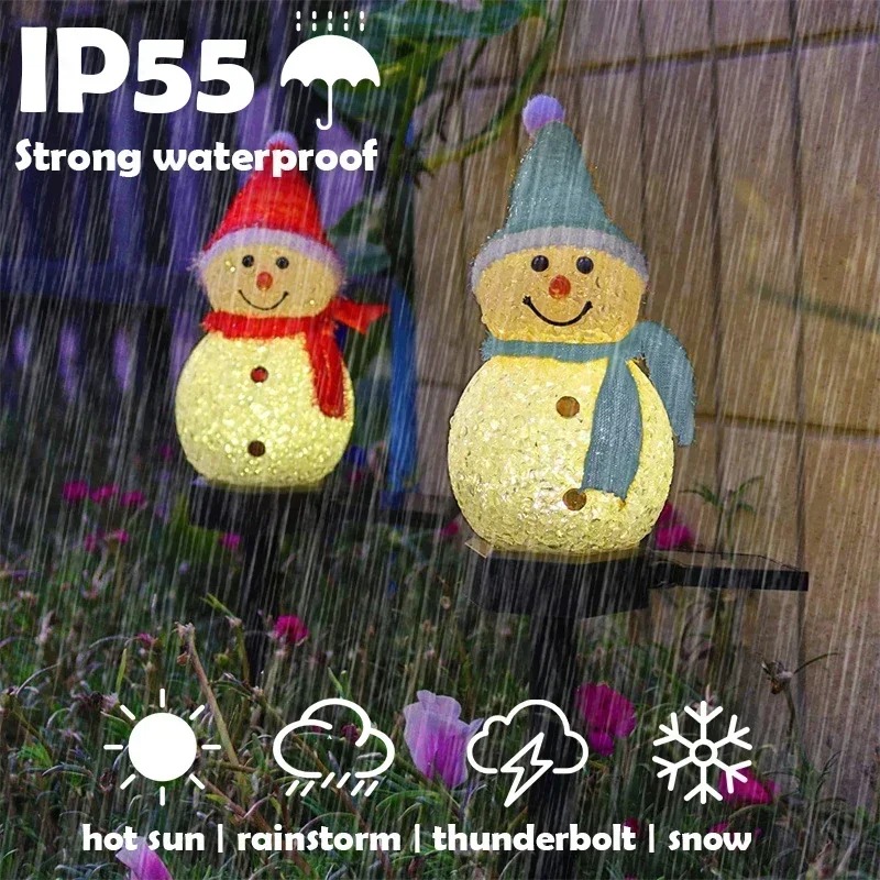 Christmas Snowman Solar Garden - Christmas Lights Outdoor 评论和价格