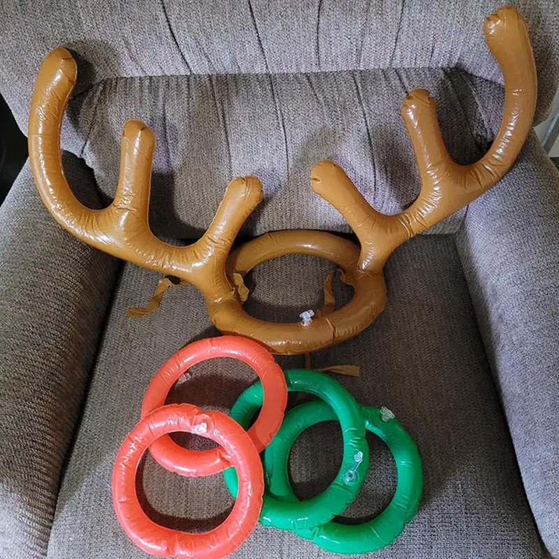 1/3/5set Christmas Game Inflat - Reindeer Antlers Headband 评论和价格