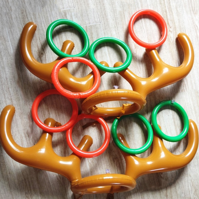 1/3/5set Christmas Game Inflat - Reindeer Antlers Headband 评论和价格