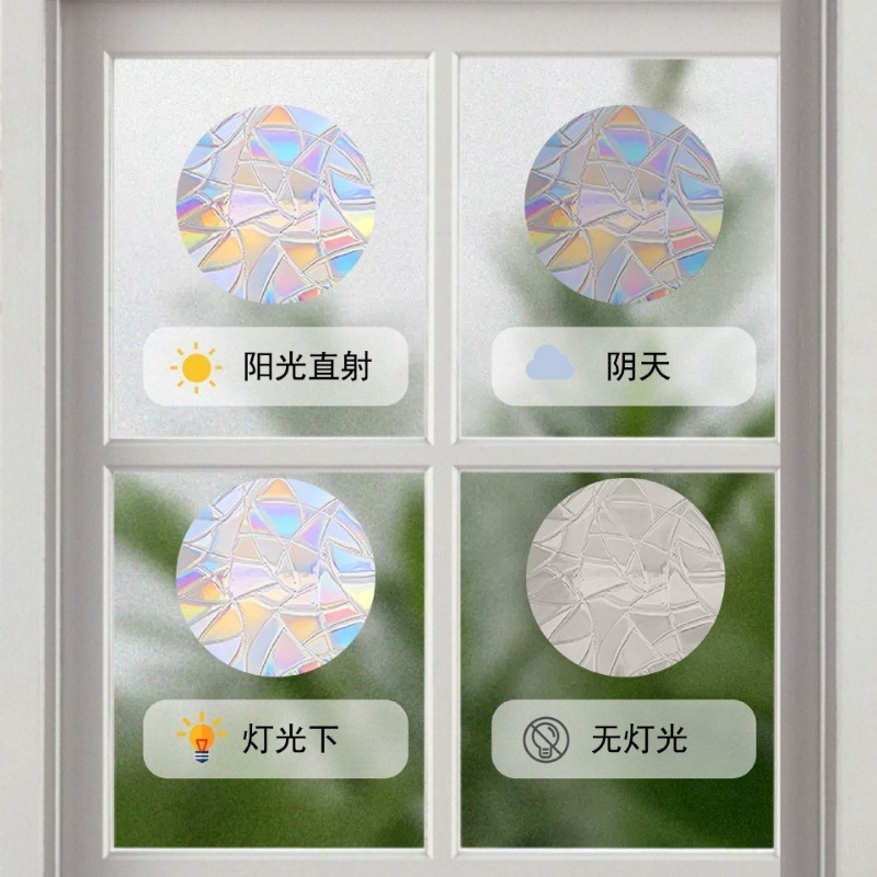 Xmas Snowflake Pattern Rainbow - Snowflake Window Decal 评论和价格