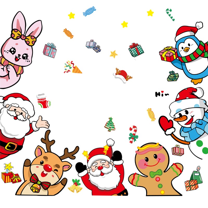 2025 Christmas Decorative Glas - Snowflake Window Decal 评论和价格